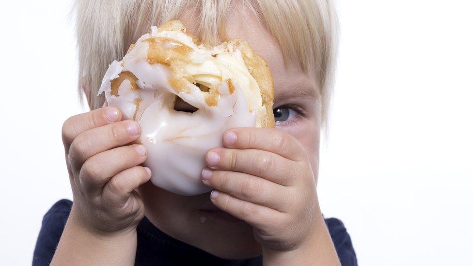 Small boy with cake