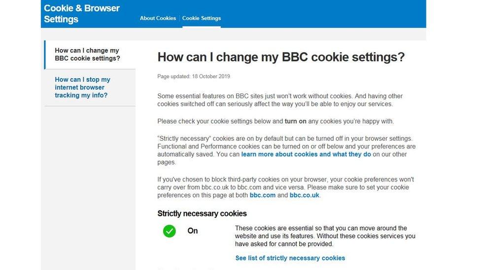 BBC Cookie Policy