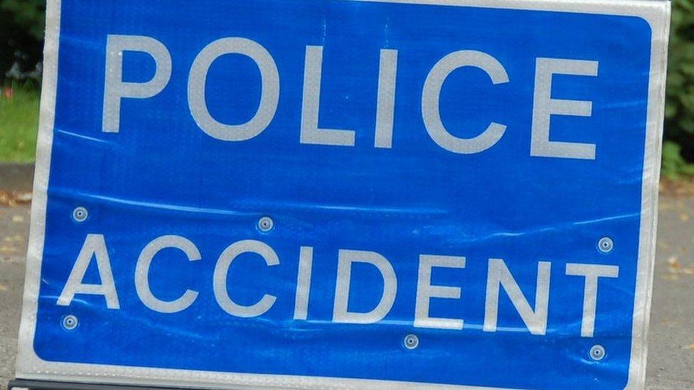 Police accident sign