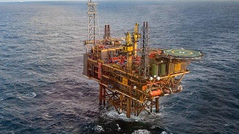 North Sea oil rig