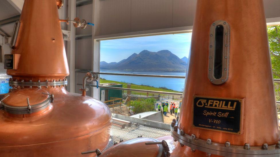 Inside Raasay Distillery