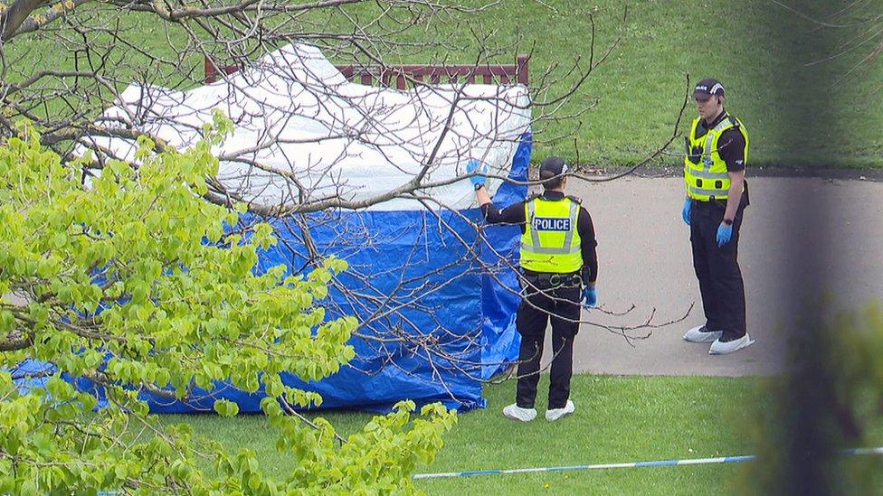 police tent