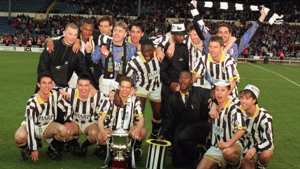 Notts County team picture from 1995