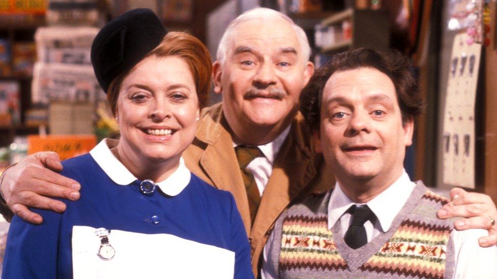 Lynda Baron, Ronnie Barker and David Jason in Open All Hours