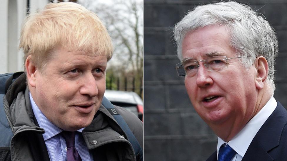 Boris Johnson and Michael Fallon