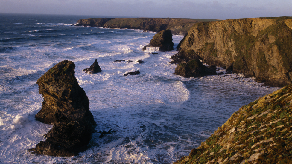 Bedruthan beach