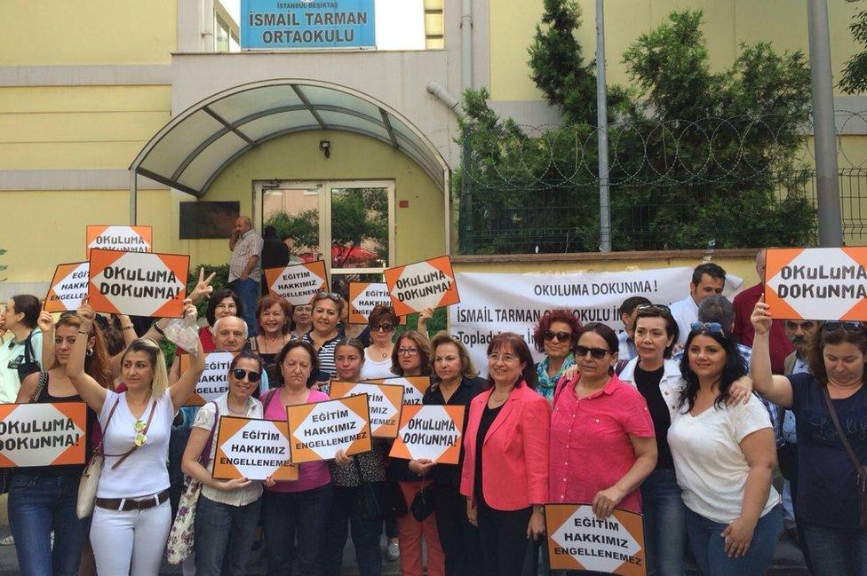 Turkey school protest