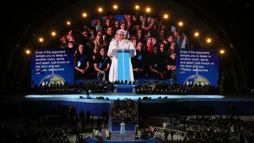 Pope Francis in Croke Park, Dublin