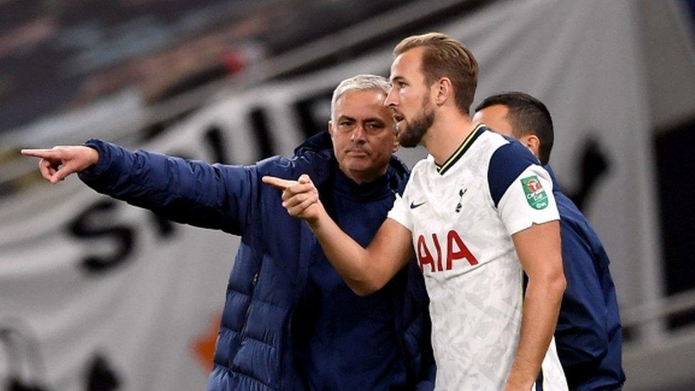 Jose mourinho and harry Kane