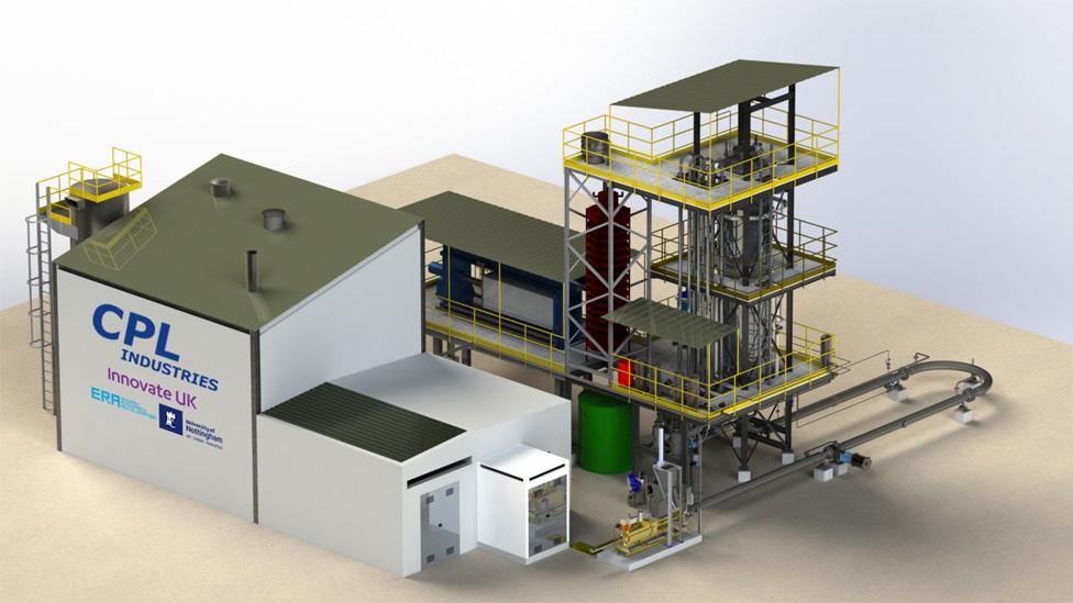 Artist impression of new plant