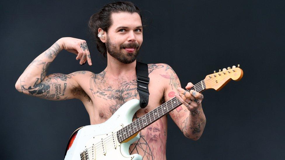 Singer and guitarist Simon Neil from the band Biffy Clyro