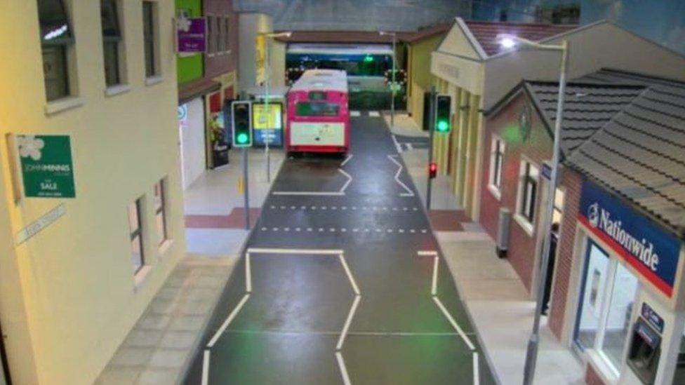 Model street at the Radar centre