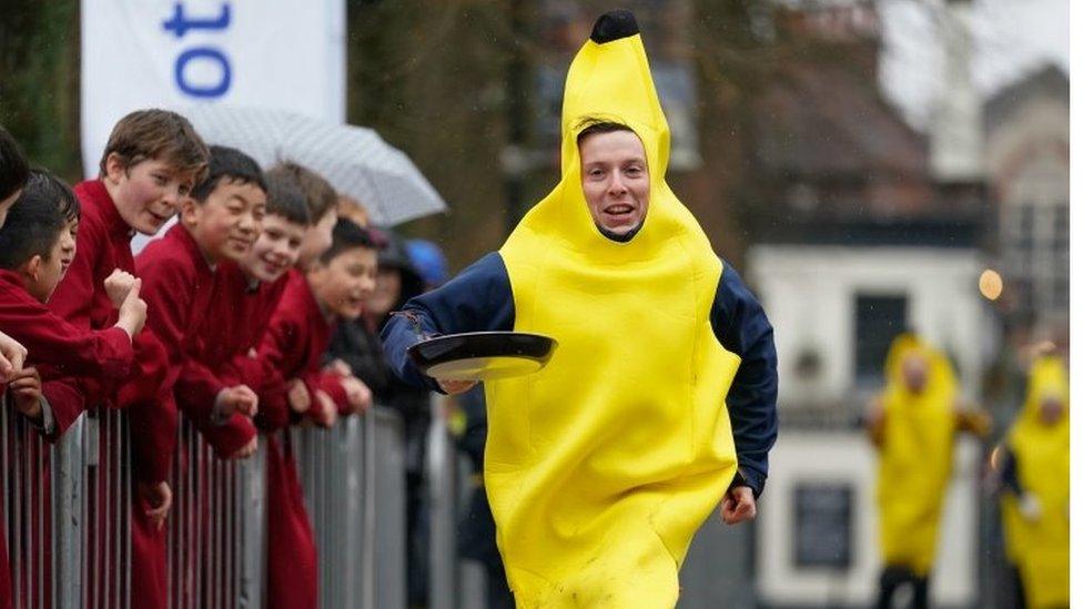 Winchester Cathedral Pancake Race