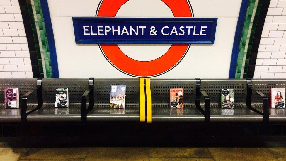 Books left on the Tube