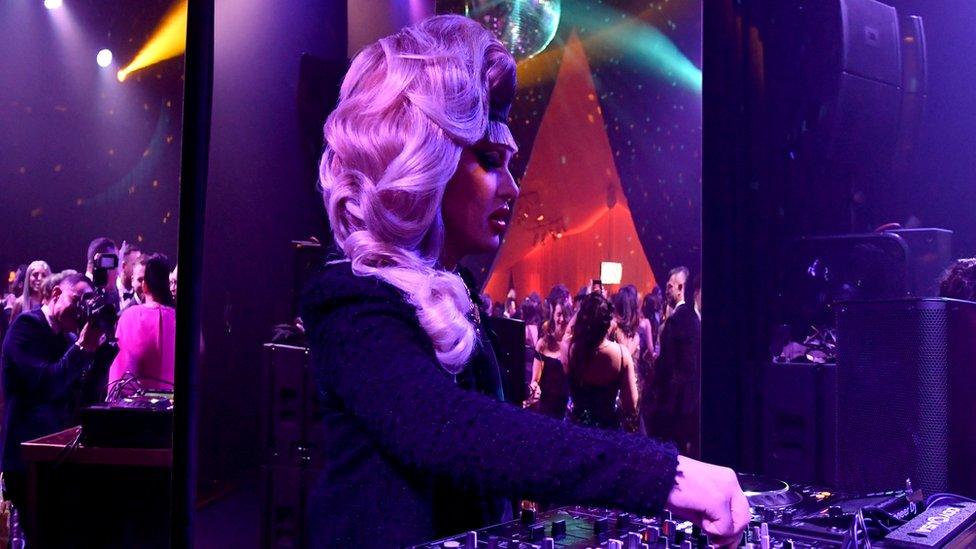 Jodie Harsh DJing