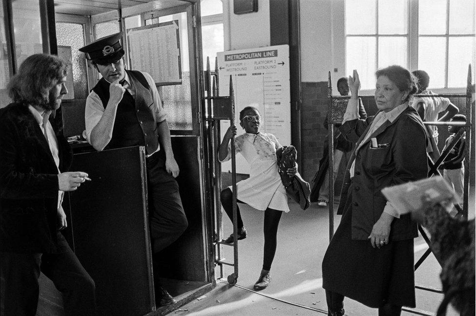 Ticket barrier, Westbourne Park, 1979