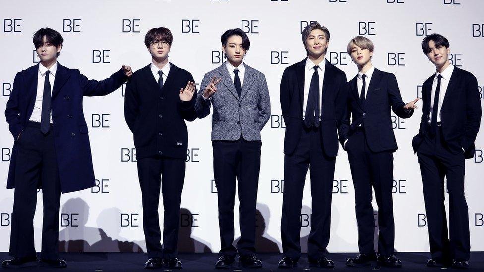 BTS launched the album with a socially distanced press conference in Seoul