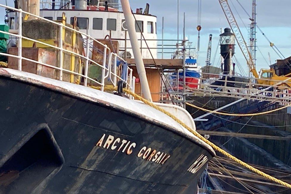 Arctic Corsair - dry dock