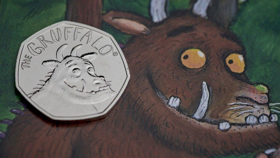 Special 50p coin released to mark 20 years since the Gruffalo was created.