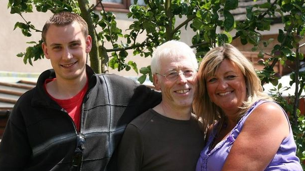 Matt Gunn with parents Steve and Sue