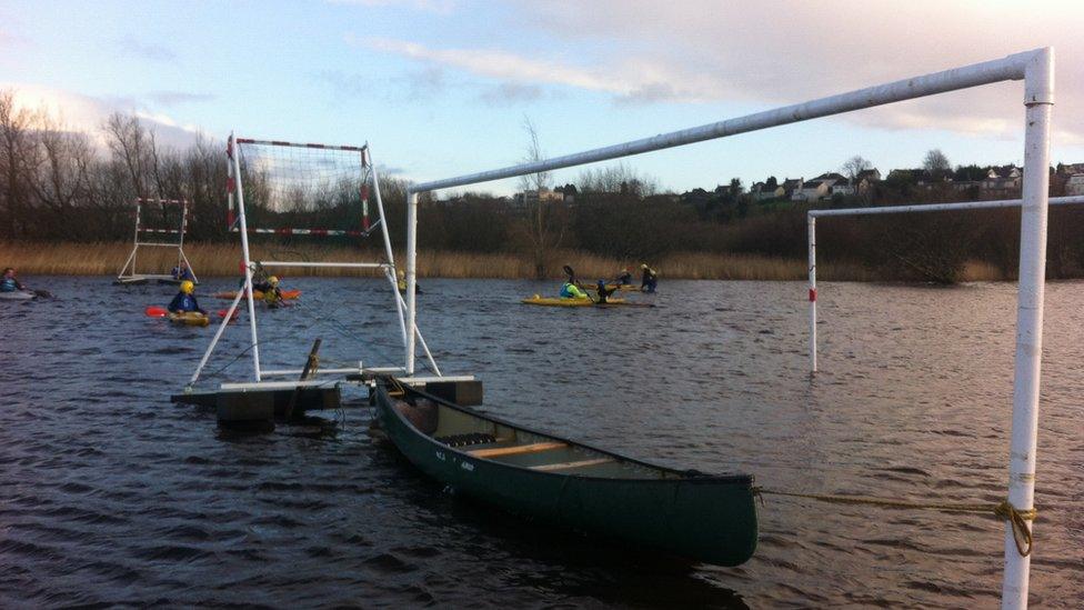 Water polo in Enniskillen