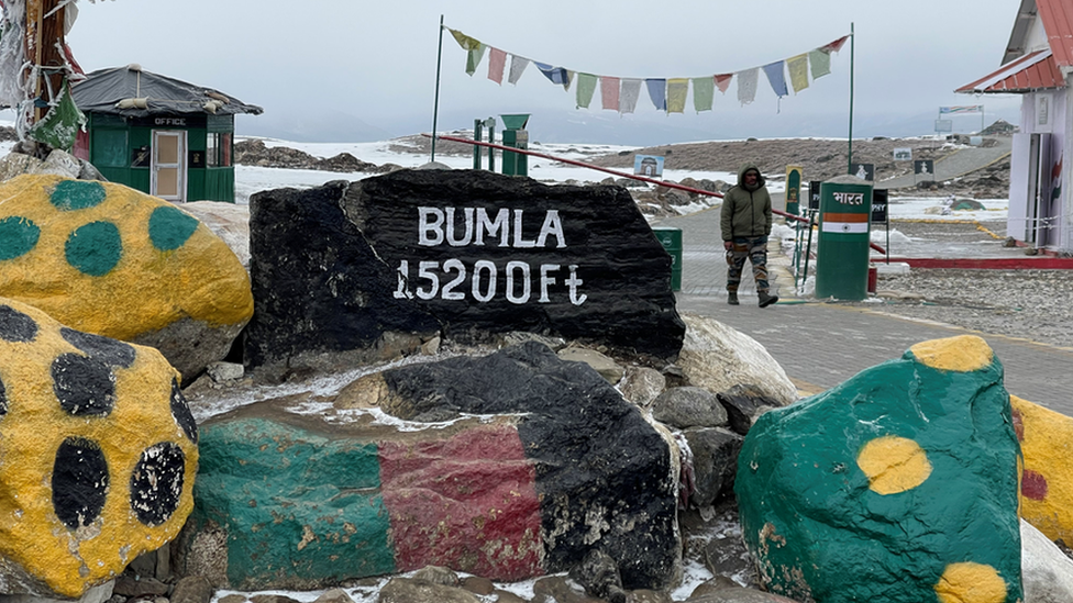 The Bum La Pass on the border with China