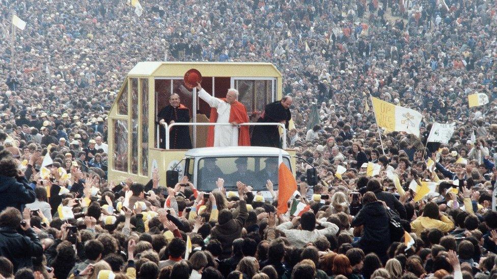 Millions of people came to see Pope John Paul II when he visited Ireland in 1979