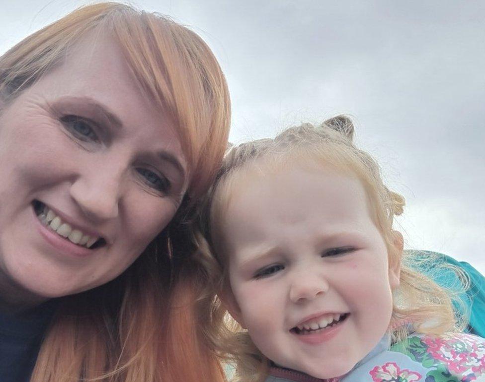 Lesley-Anne Gibson and her daughter Aili