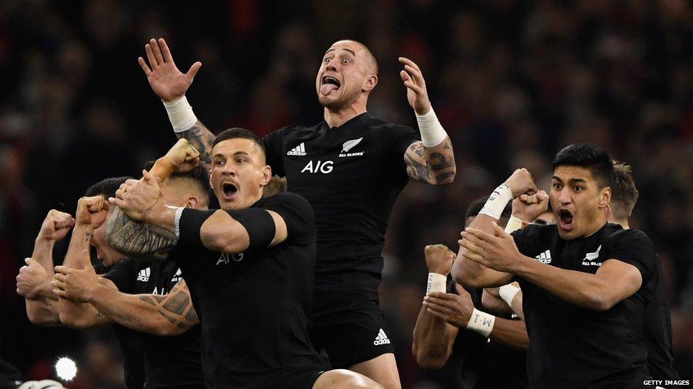 All Blacks perform Haka