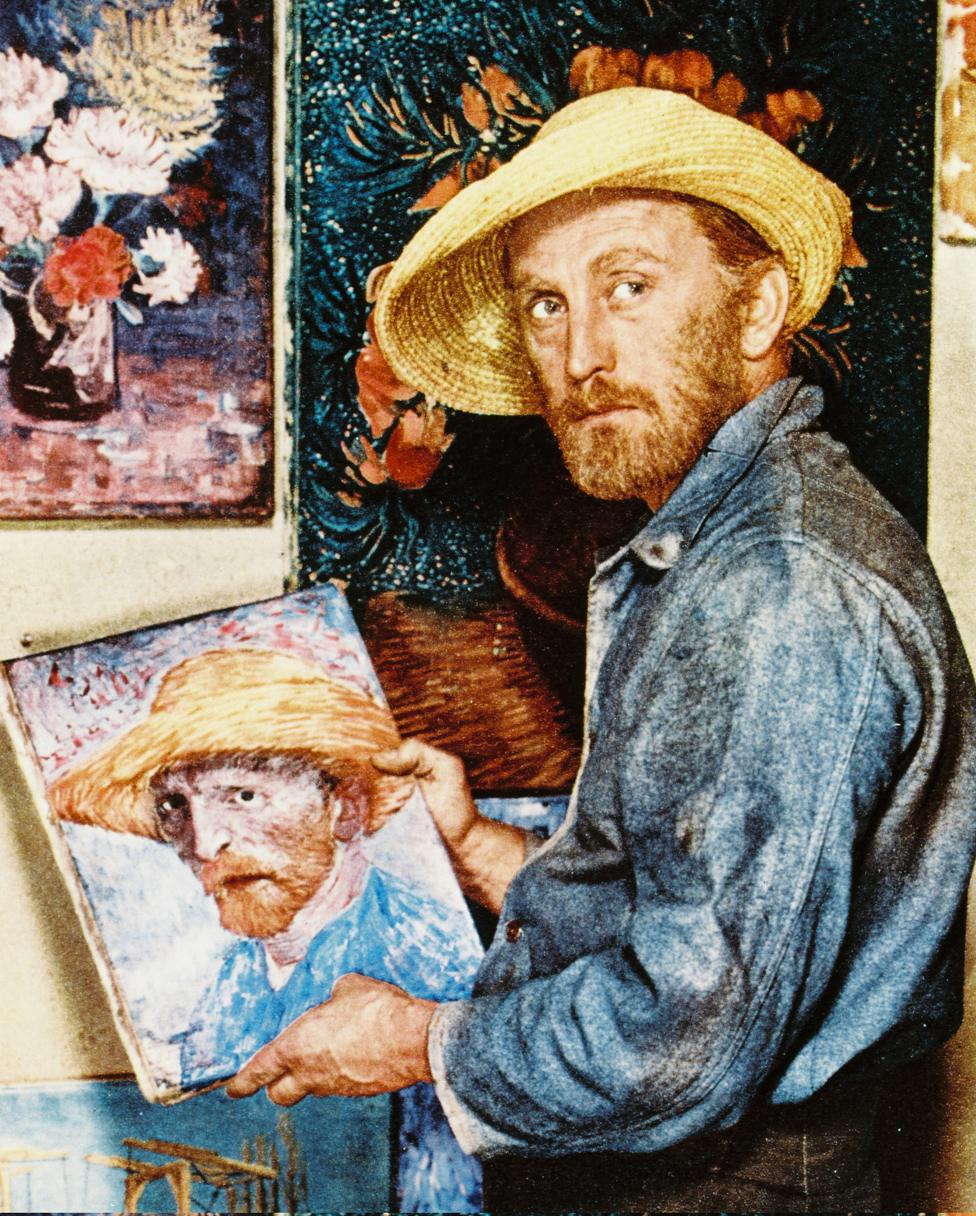 Kirk Douglas playing Vincent Van Gogh in the film Lust for Life in 1956.