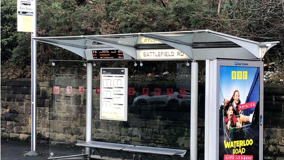 The brick was thrown through the bus window on Battlefield Road in the southside