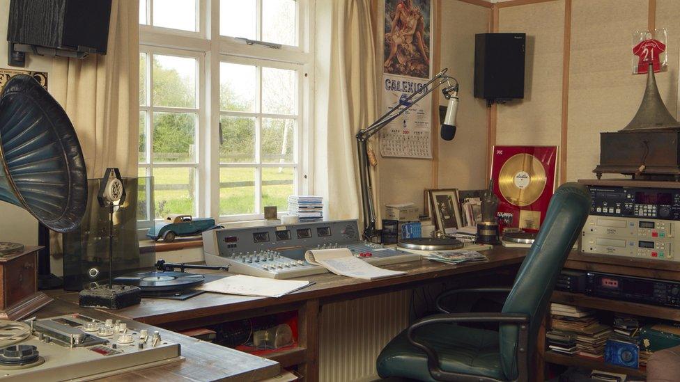 John Peel's radio studio at home