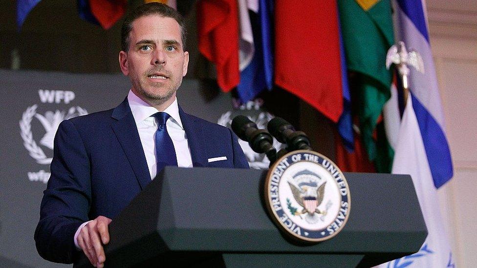 Hunter Biden speaks at the World Food Program USA's Annual McGovern-Dole Leadership Award Ceremony at Organization of American States on April 12, 2016 in Washington, DC