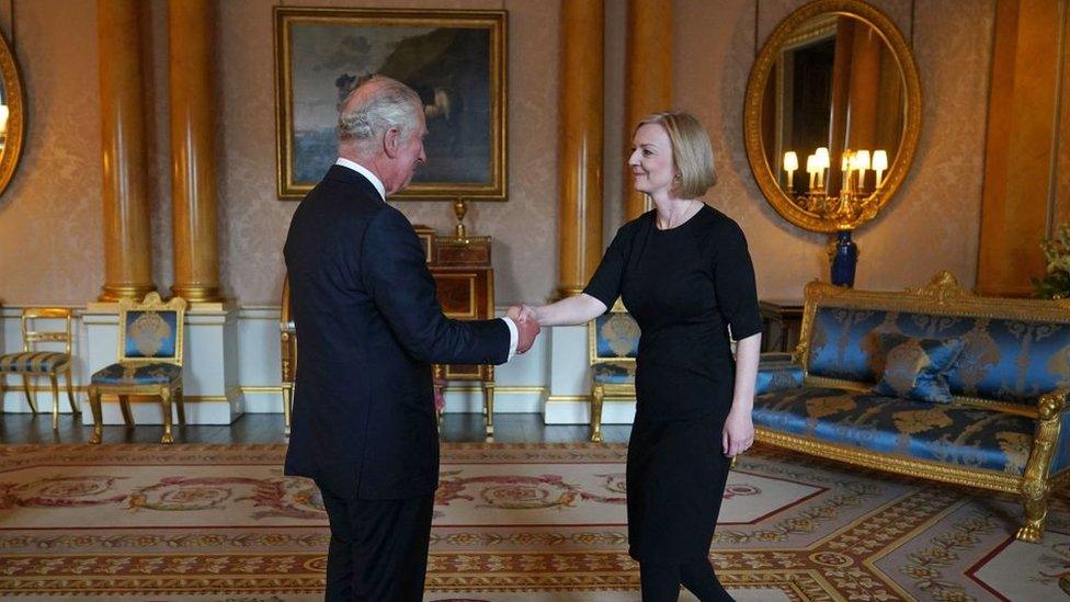 King Charles meeting Liz Truss