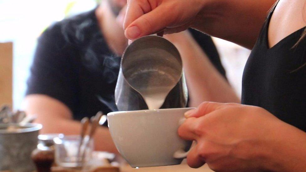 A coffee being made