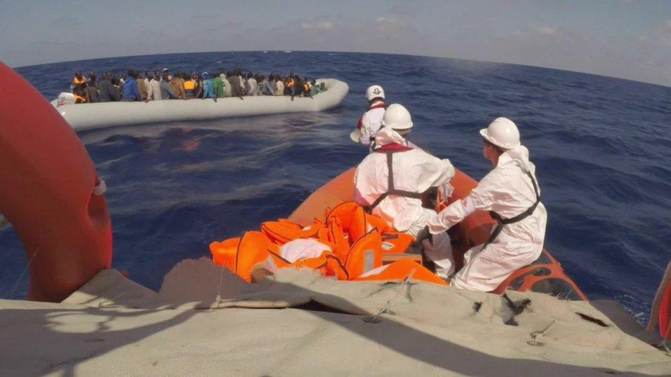 Migrant boat rescue