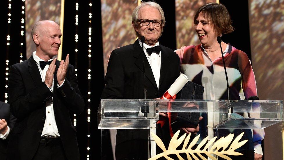 Paul Laverty, Ken Loach and Rebecca O'Brien