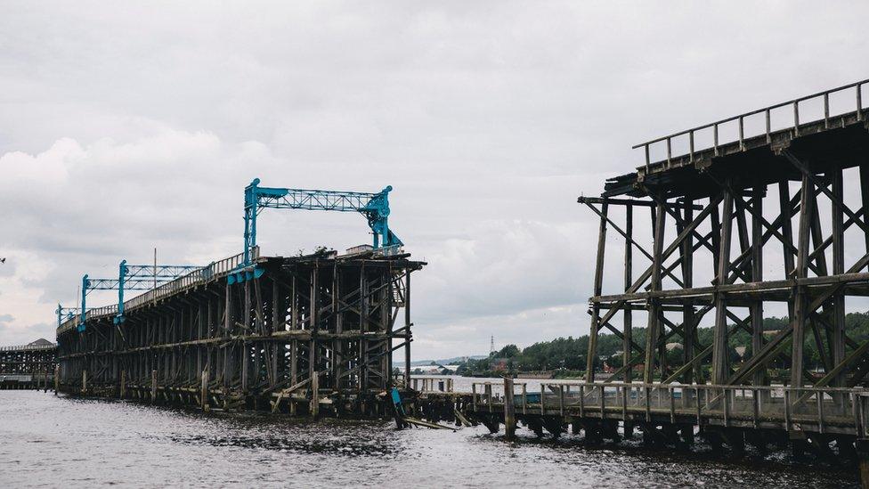 The missing 50m section of Dunston Staiths