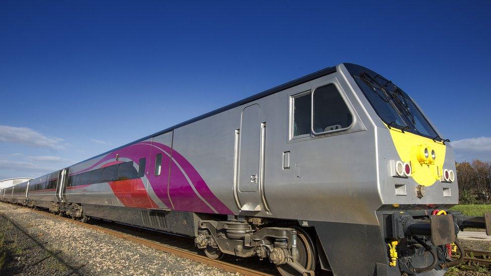 Translink said the refurbished train was a "major milestone" in its £12.2m NI railways upgrade programme