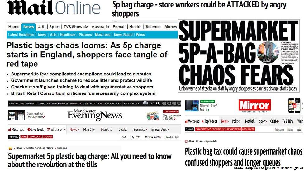 Some of the chaos headlines