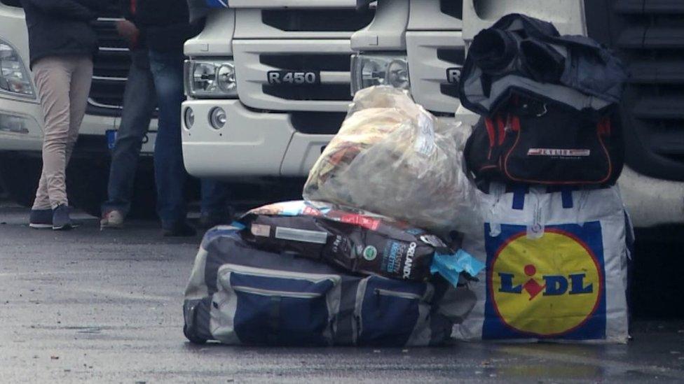 Driver's belongings