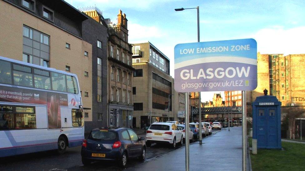 Bus in Glasgow