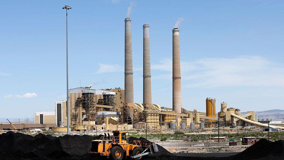 A coal-fired power plant operates in Utah.