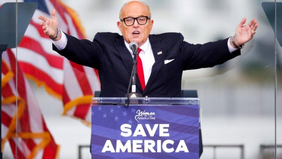 Rudy Giuliani on 6 January