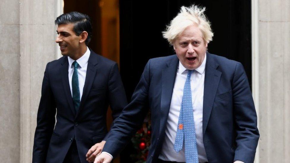 Chancellor Rishi Sunak and Prime Minister Boris Johnson