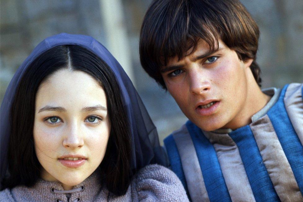 Olivia Hussey and Leonard Whiting, the stars of 1968's Romeo and Juliet