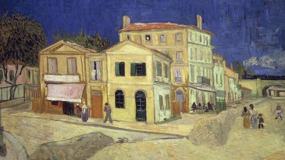 The yellow house, by Vincent van Gogh