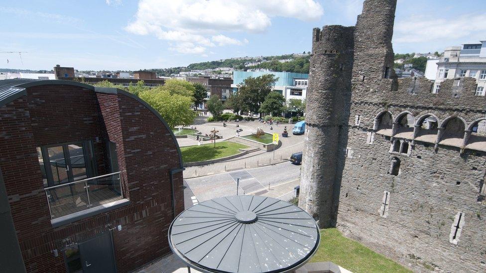 The new Castle quarter overlooks the top of the High Street