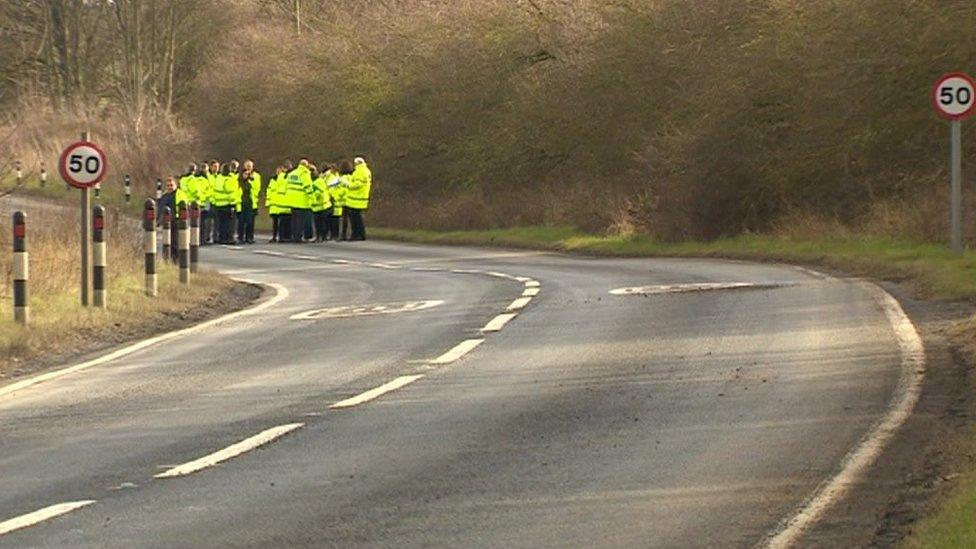 Visit to the crash site