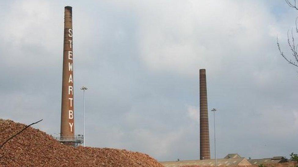 Stewartby chimneys